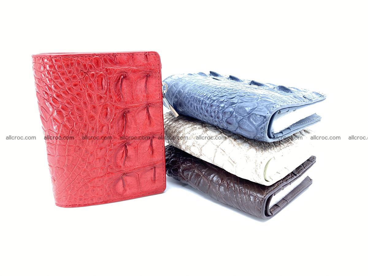 Crocodile leather vertical wallet HK 643 Foto 8