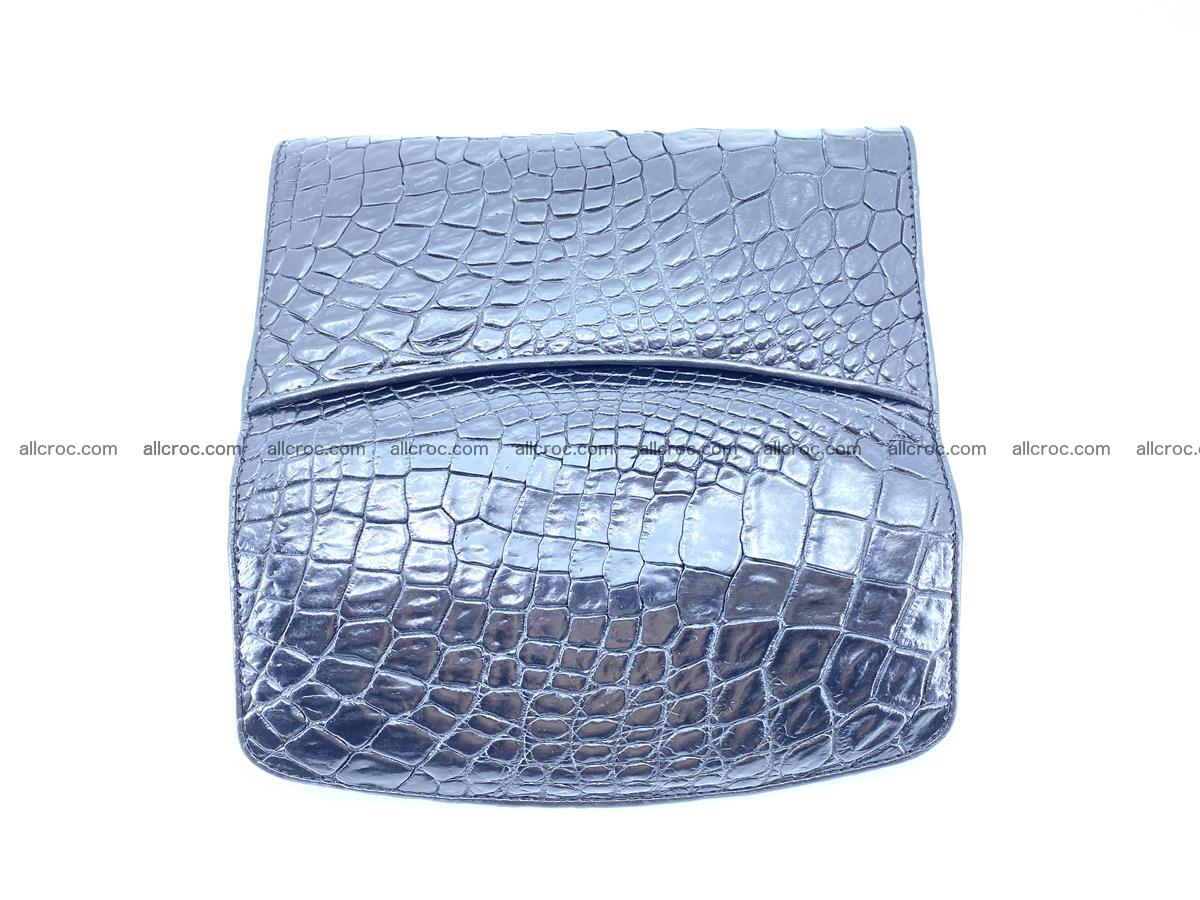 Crocodile leather long wallet trifold 596 Foto 4