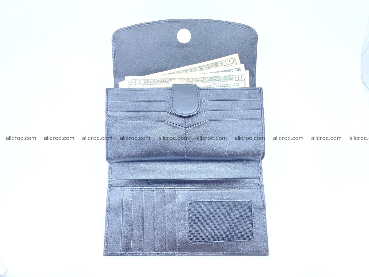 Crocodile leather long wallet trifold 596 Foto 6