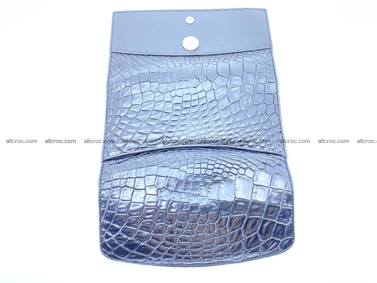 Crocodile leather long wallet trifold 596 Foto 8