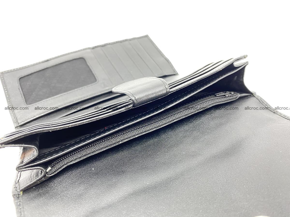 Crocodile leather long wallet trifold 596 Foto 7