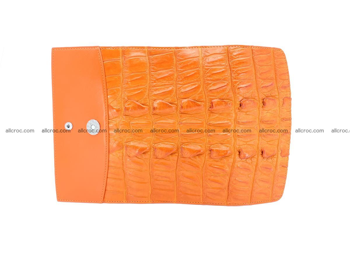Crocodile leather long wallet trifold 618 Foto 8