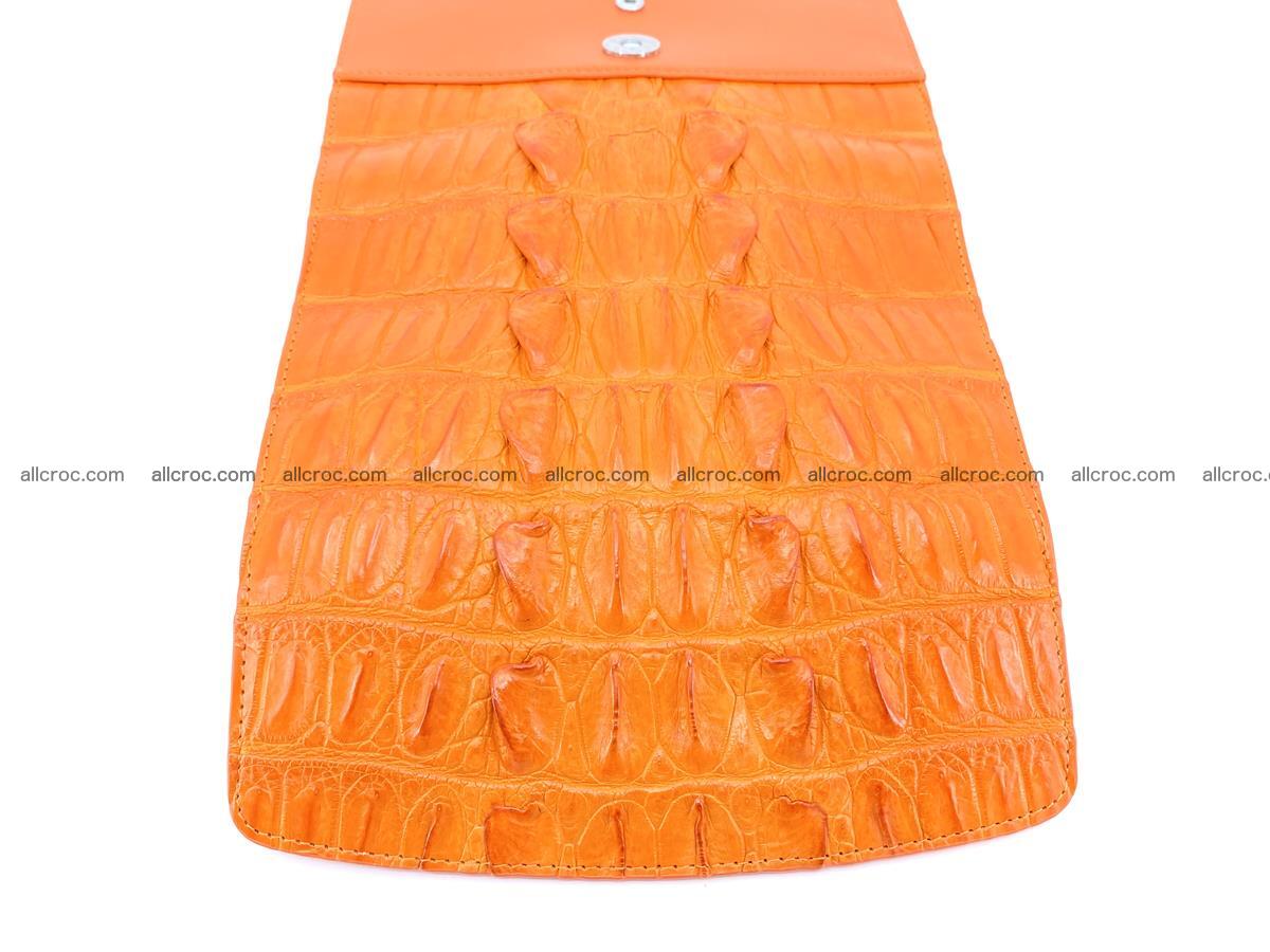 Crocodile leather long wallet trifold 618 Foto 7