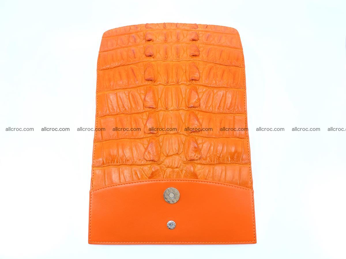 Crocodile leather long wallet trifold 618 Foto 6