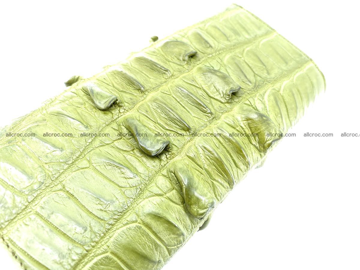 Crocodile leather long wallet trifold 617 Foto 3