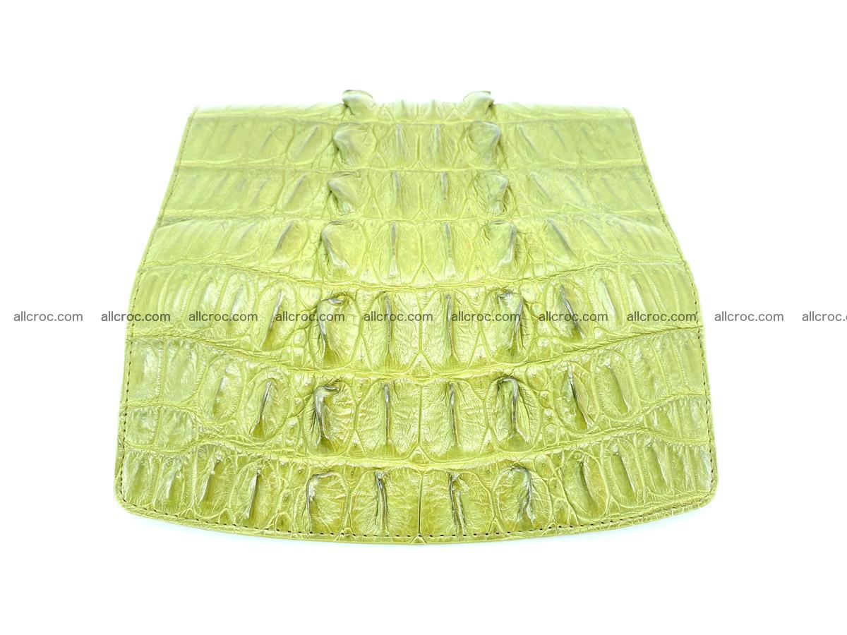 Crocodile leather long wallet trifold 617 Foto 5