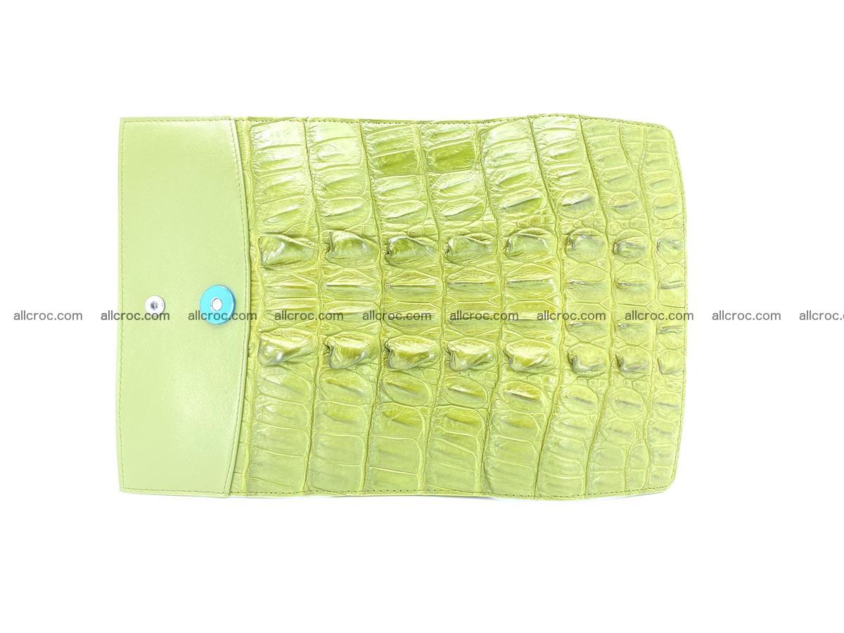 Crocodile leather long wallet trifold 617 Foto 4