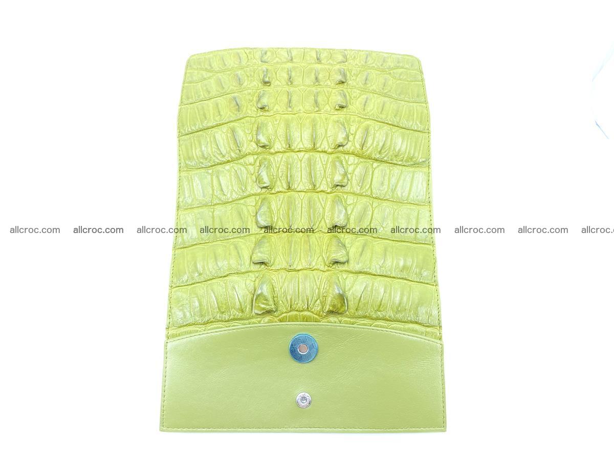 Crocodile leather long wallet trifold 617 Foto 11