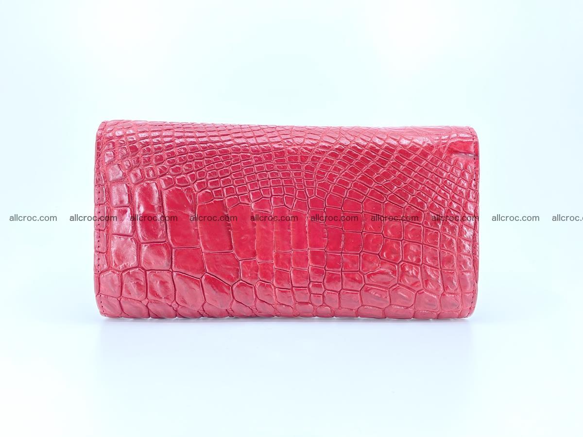 Crocodile leather long wallet trifold 615 Foto 1