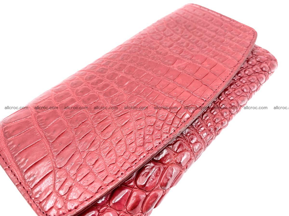Crocodile leather long wallet trifold 615 Foto 2