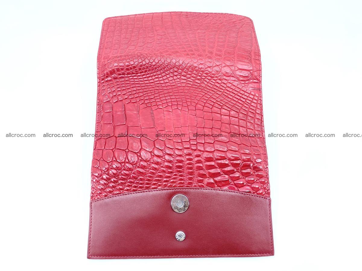 Crocodile leather long wallet trifold 615 Foto 9