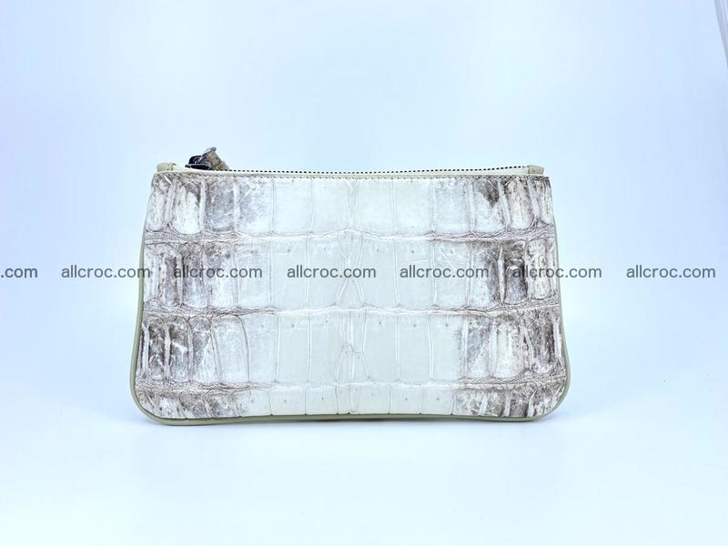 Crocodile leather purse with zip 670