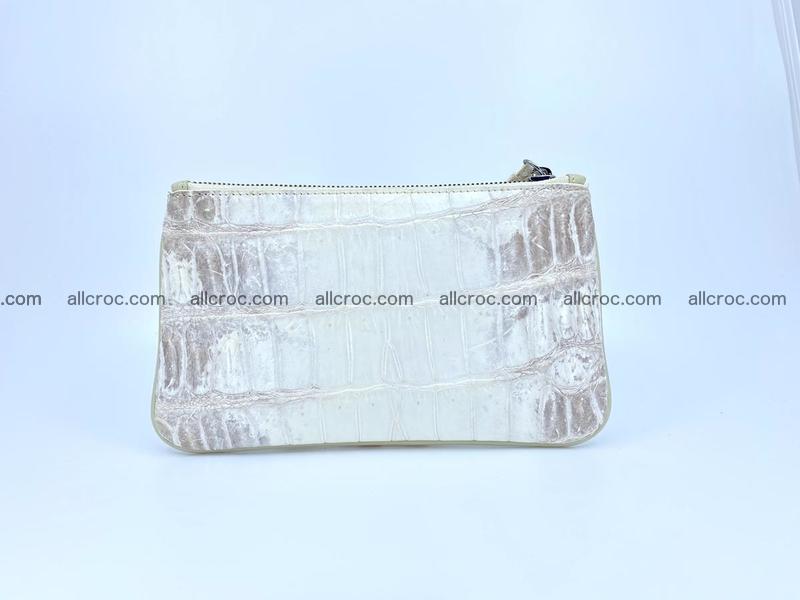 Crocodile leather purse with zip 670