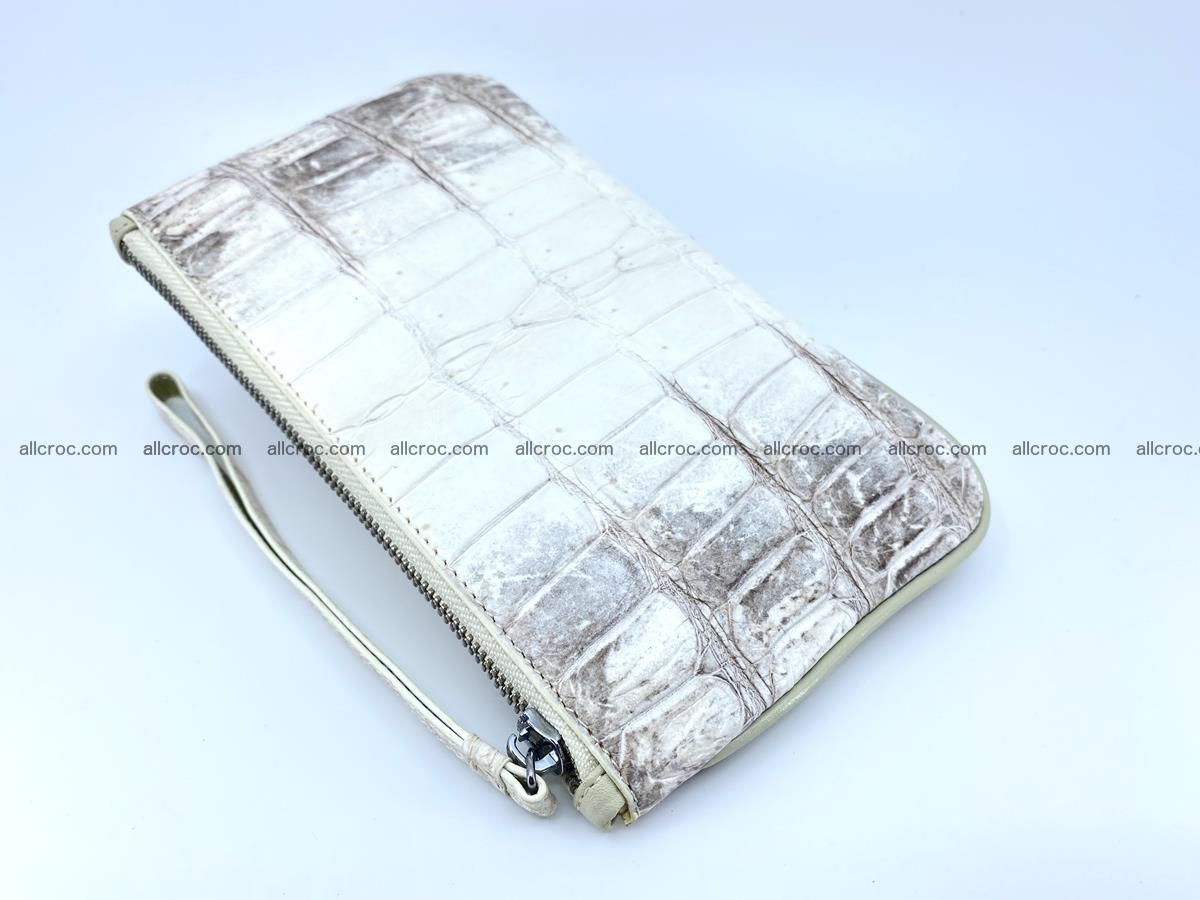 Crocodile skin purse with zip 670 Foto 4