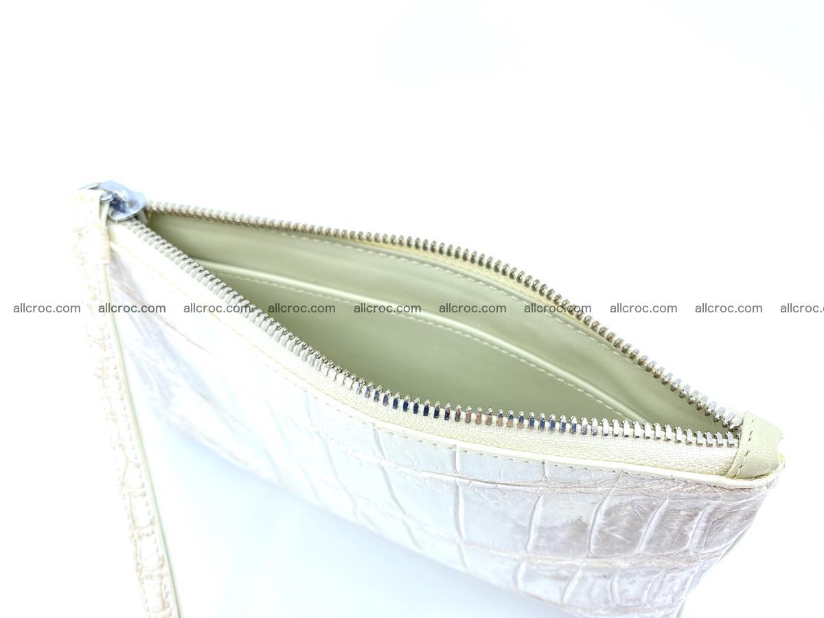 Crocodile skin purse with zip 670 Foto 6