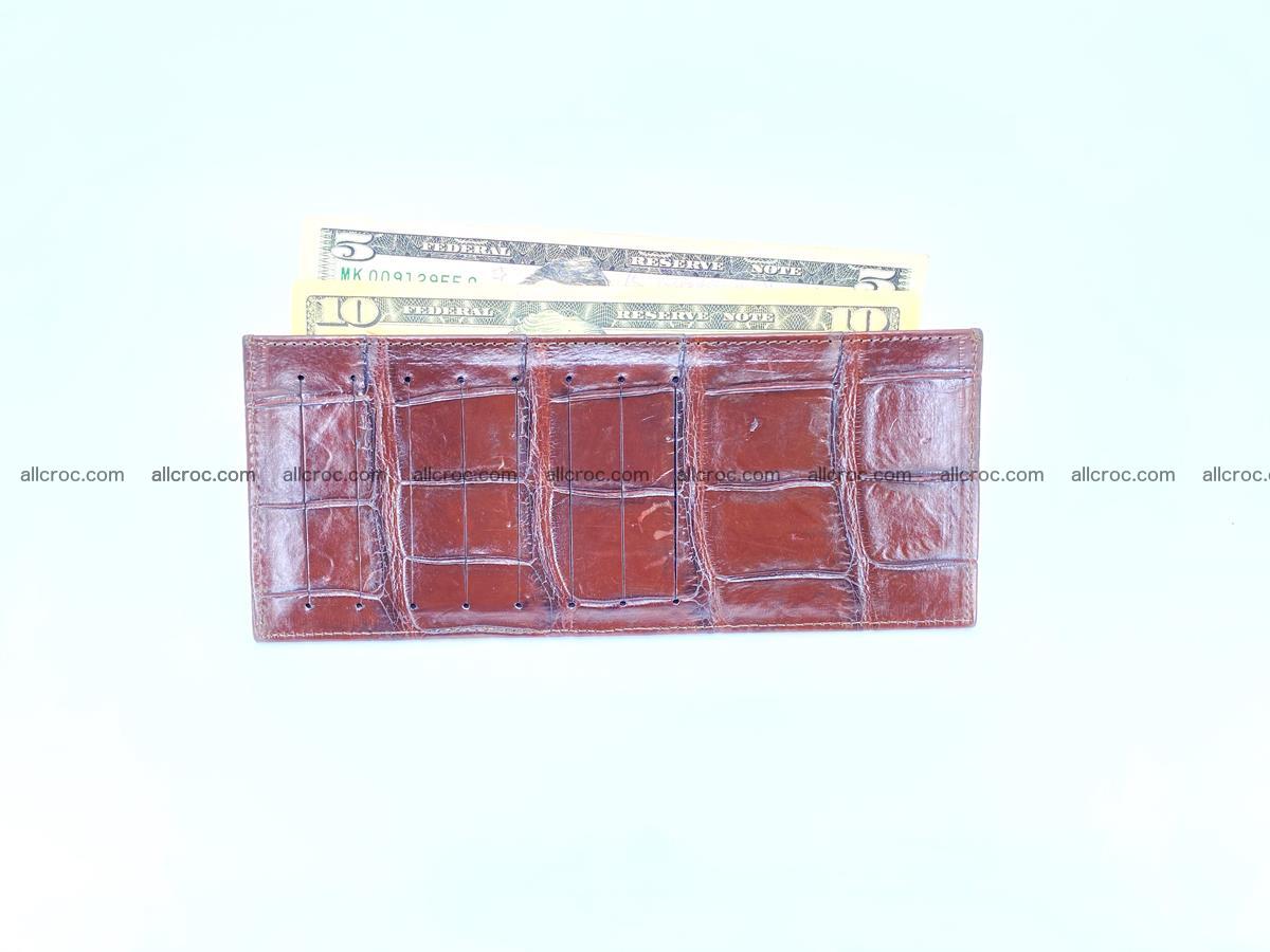 Crocodile leather vertical cards wallet 690 Foto 5