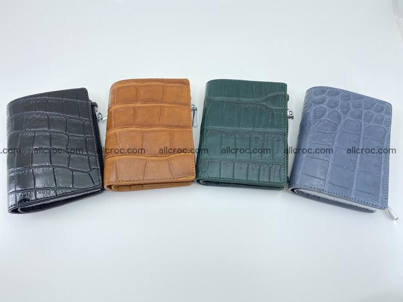 Crocodile leather vertical wallet HK 631