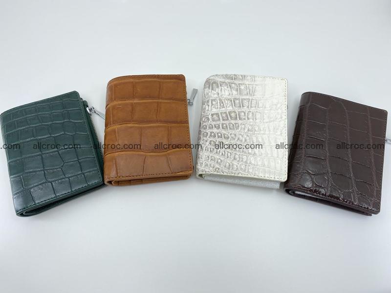 Crocodile leather vertical wallet HK 631