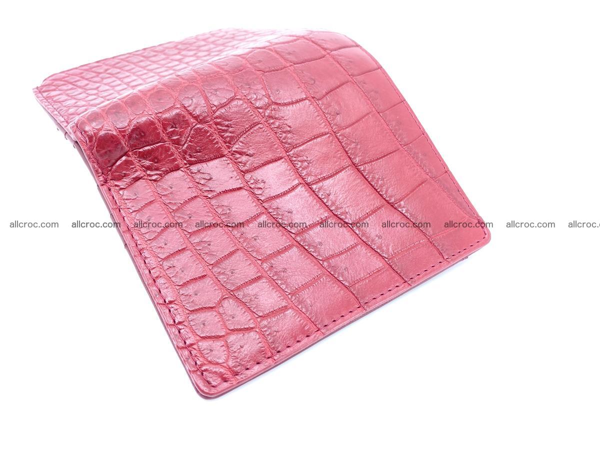 Crocodile leather vertical wallet HK 631 Foto 4
