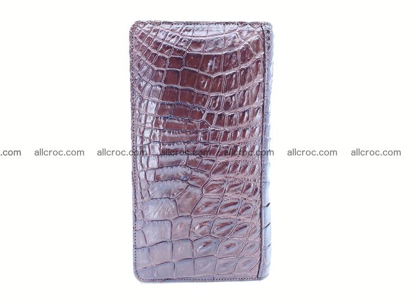 Crocodile leather wallet 1 zip 608