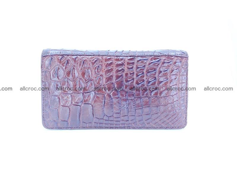 Crocodile skin zip wallet 608