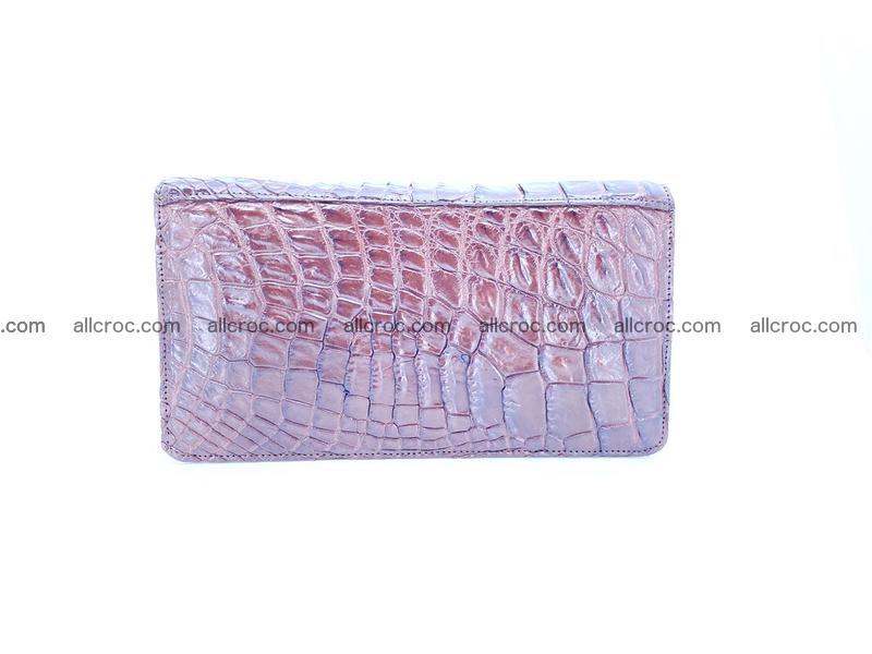 Crocodile leather wallet 1 zip 608