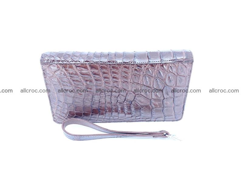 Crocodile skin zip wallet 608