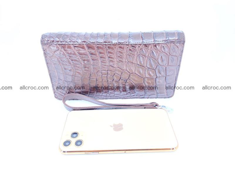 Crocodile leather wallet 1 zip 608