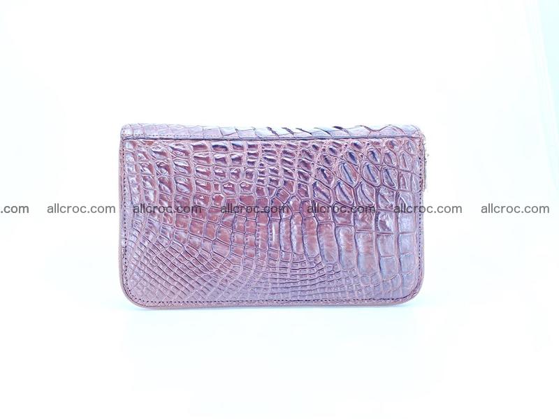 Crocodile leather wallet 2 zips 590