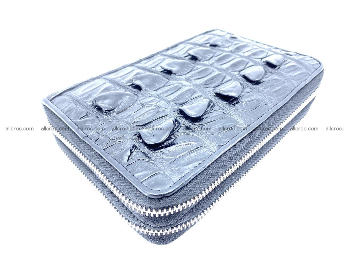 Crocodile skin wallet 2 zips 589 Foto 6