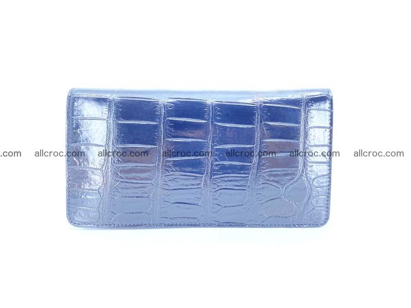 Crocodile skin zip wallet 612