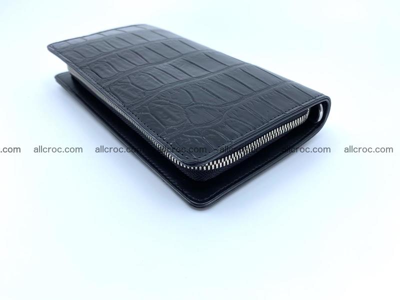 Crocodile skin zip wallet 612