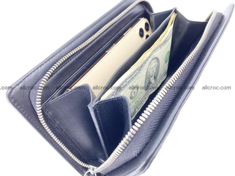 Crocodile skin zip wallet 612