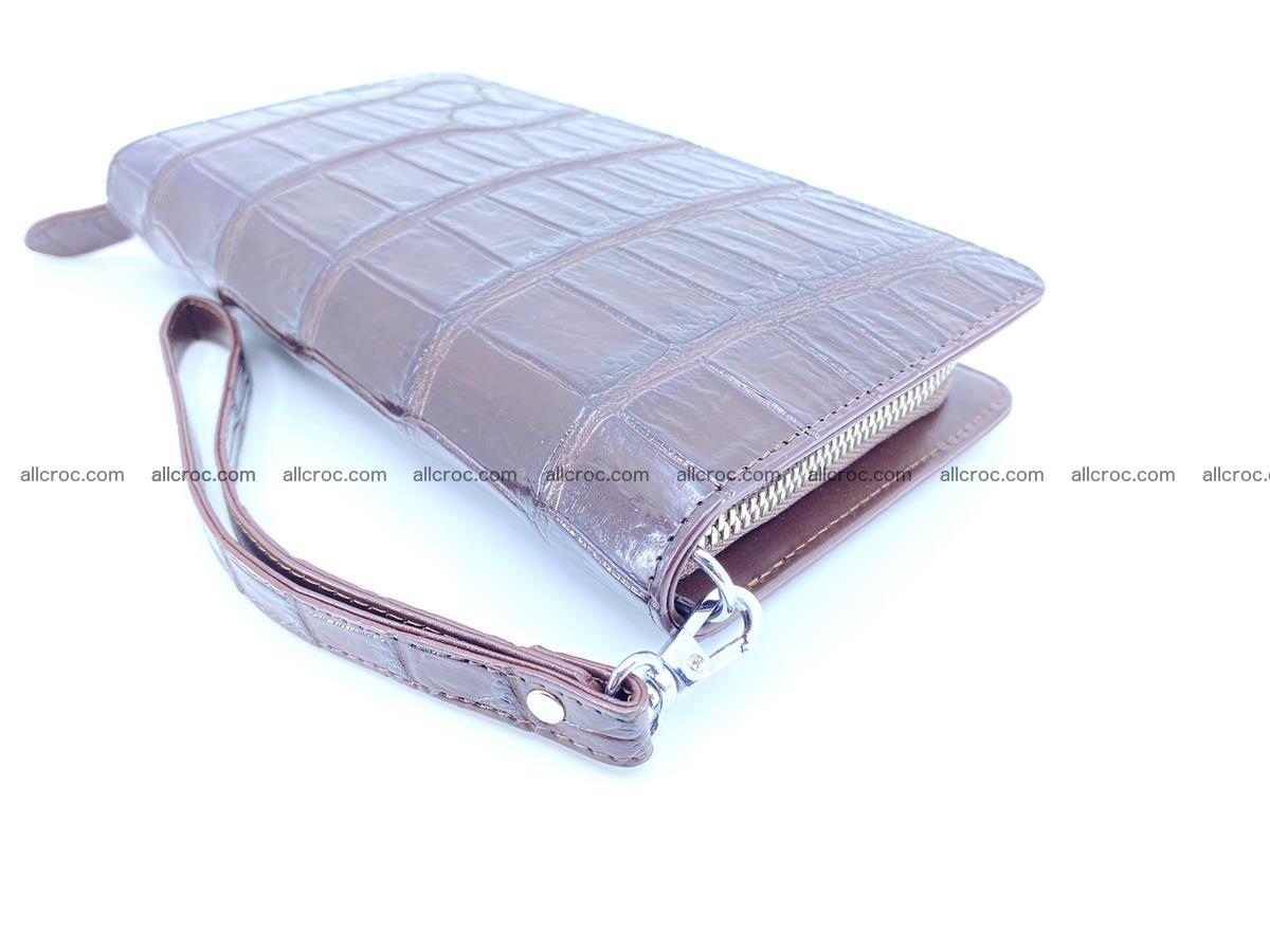 Crocodile skin zip wallet 611 Foto 8