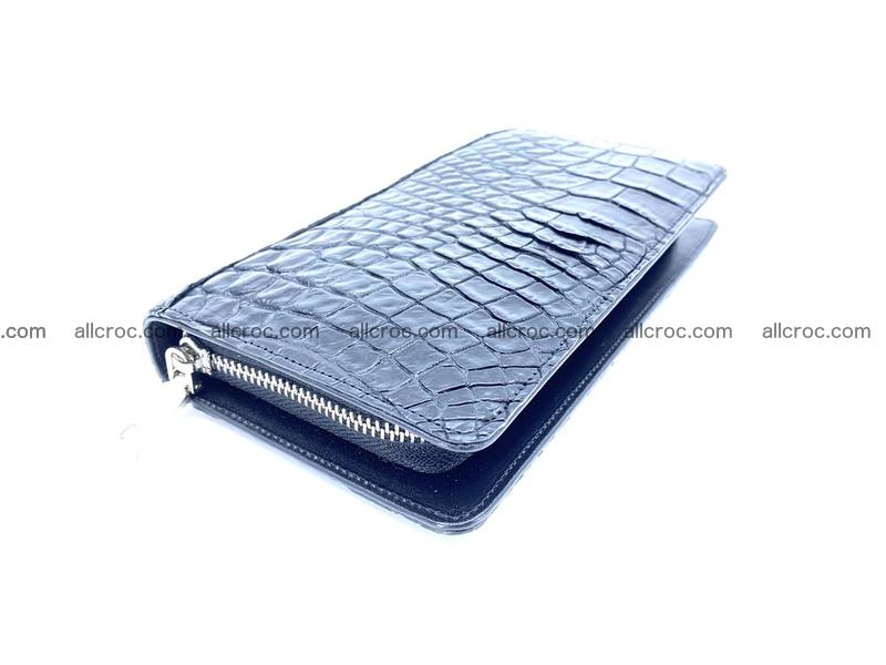 Crocodile skin zip wallet 614