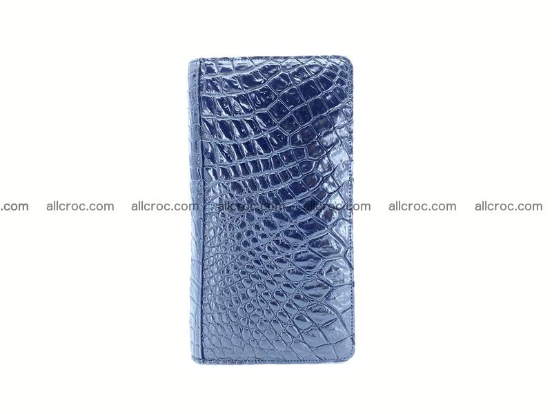 Crocodile skin zip wallet 614