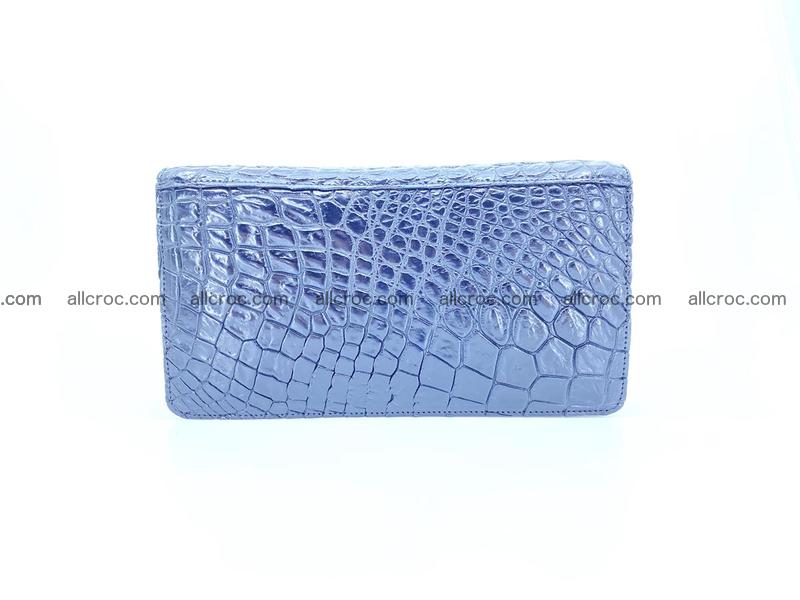 Crocodile skin zip wallet 614