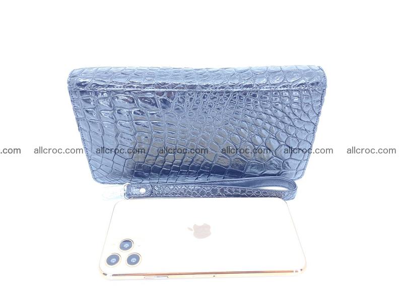 Crocodile skin zip wallet 614