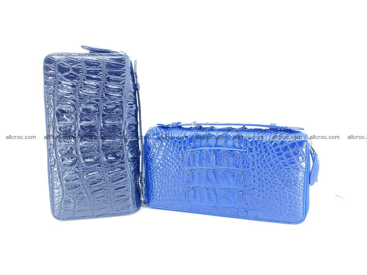 Crocodile skin big wallet 2-zips 677 Foto 17