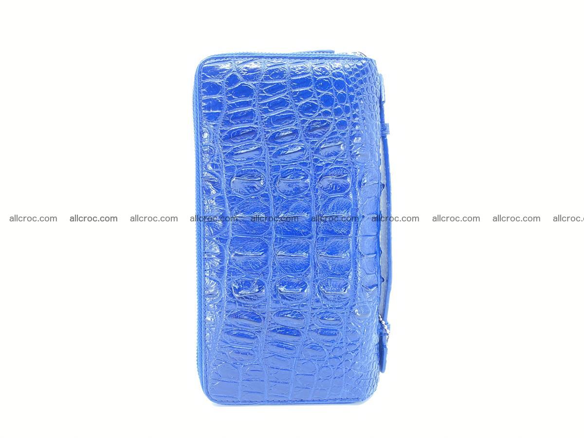 Crocodile skin big wallet 2-zips 677 Foto 5