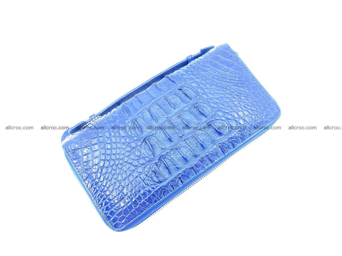 Crocodile skin big wallet 2-zips 677 Foto 7