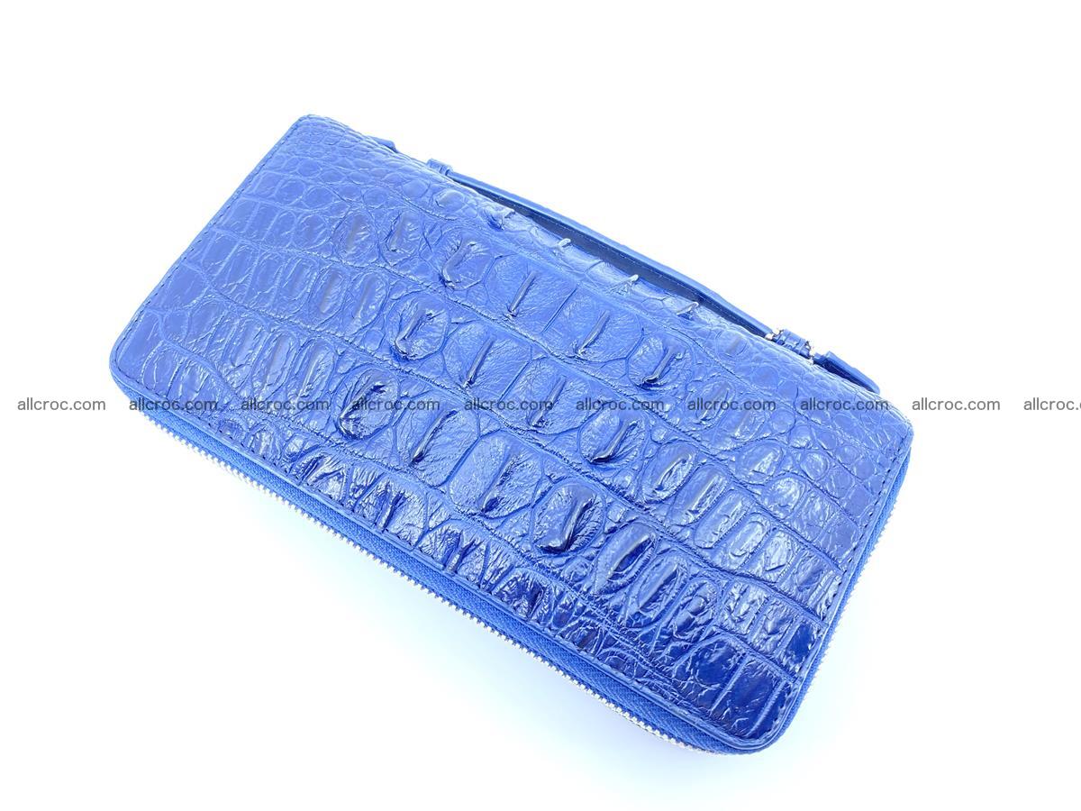 Crocodile skin big wallet 2-zips 677 Foto 8