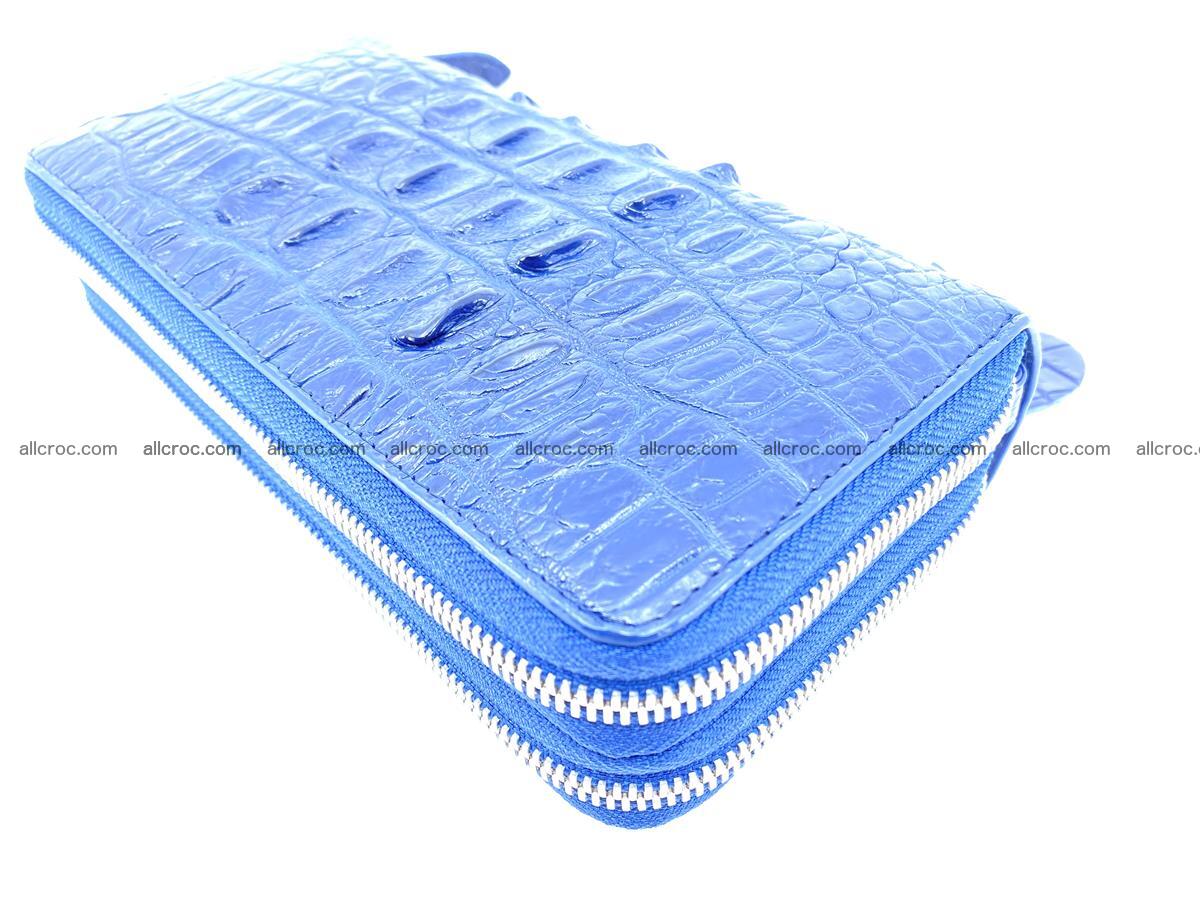 Crocodile skin big wallet 2-zips 677 Foto 10