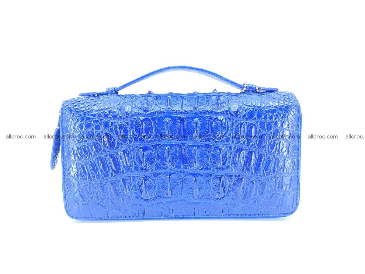 Crocodile skin big wallet 2-zips 677 Foto 14