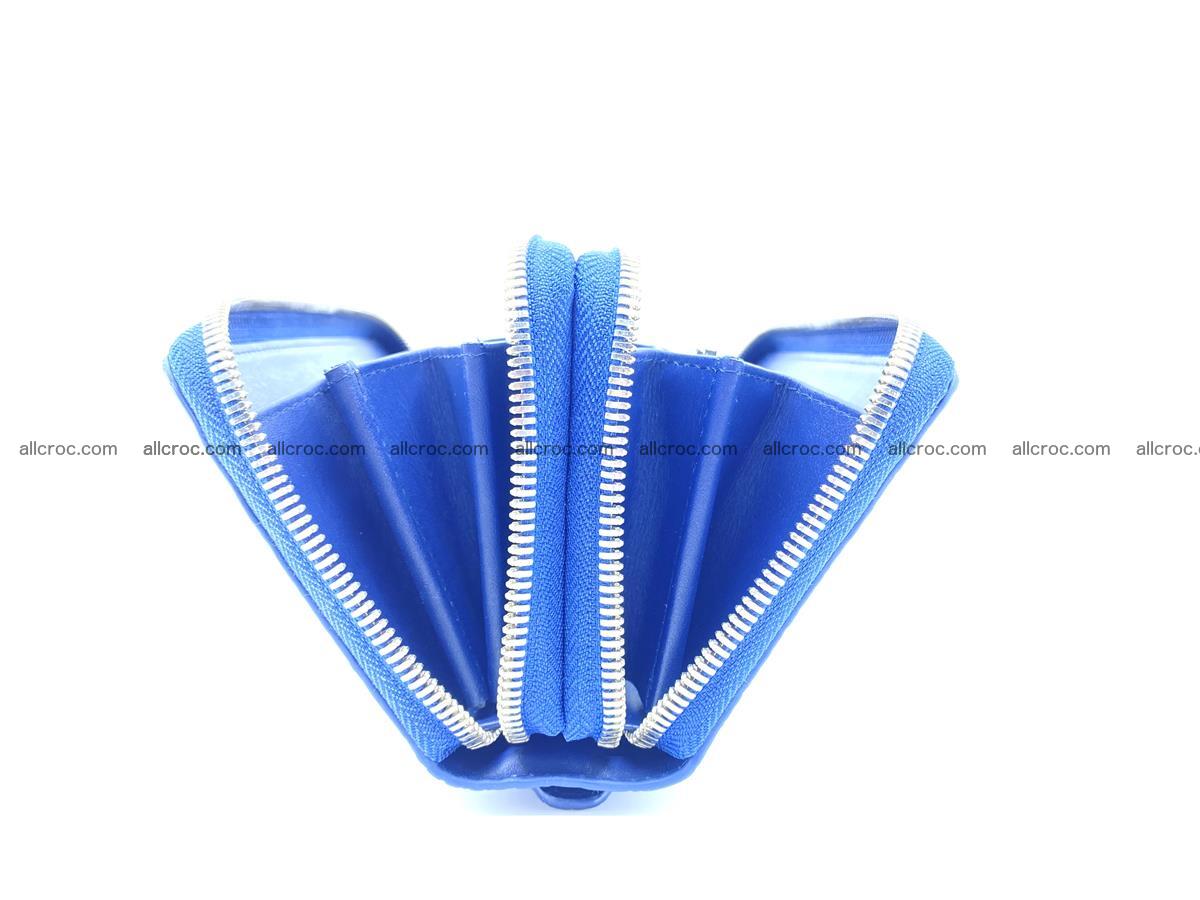 Crocodile skin big wallet 2-zips 677 Foto 13