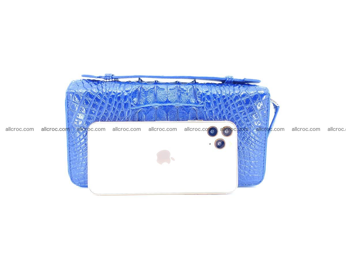 Crocodile skin big wallet 2-zips 677 Foto 4