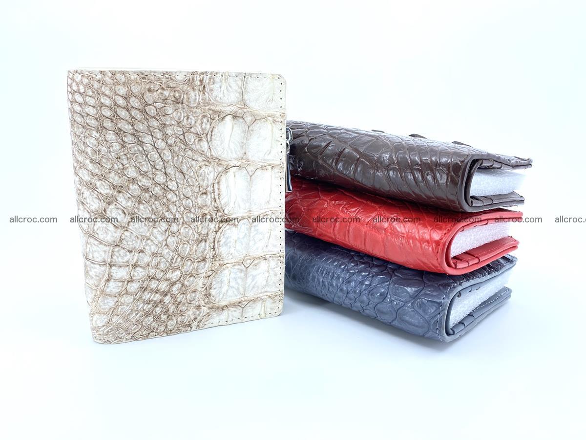 Crocodile leather vertical wallet HK 642 Foto 7