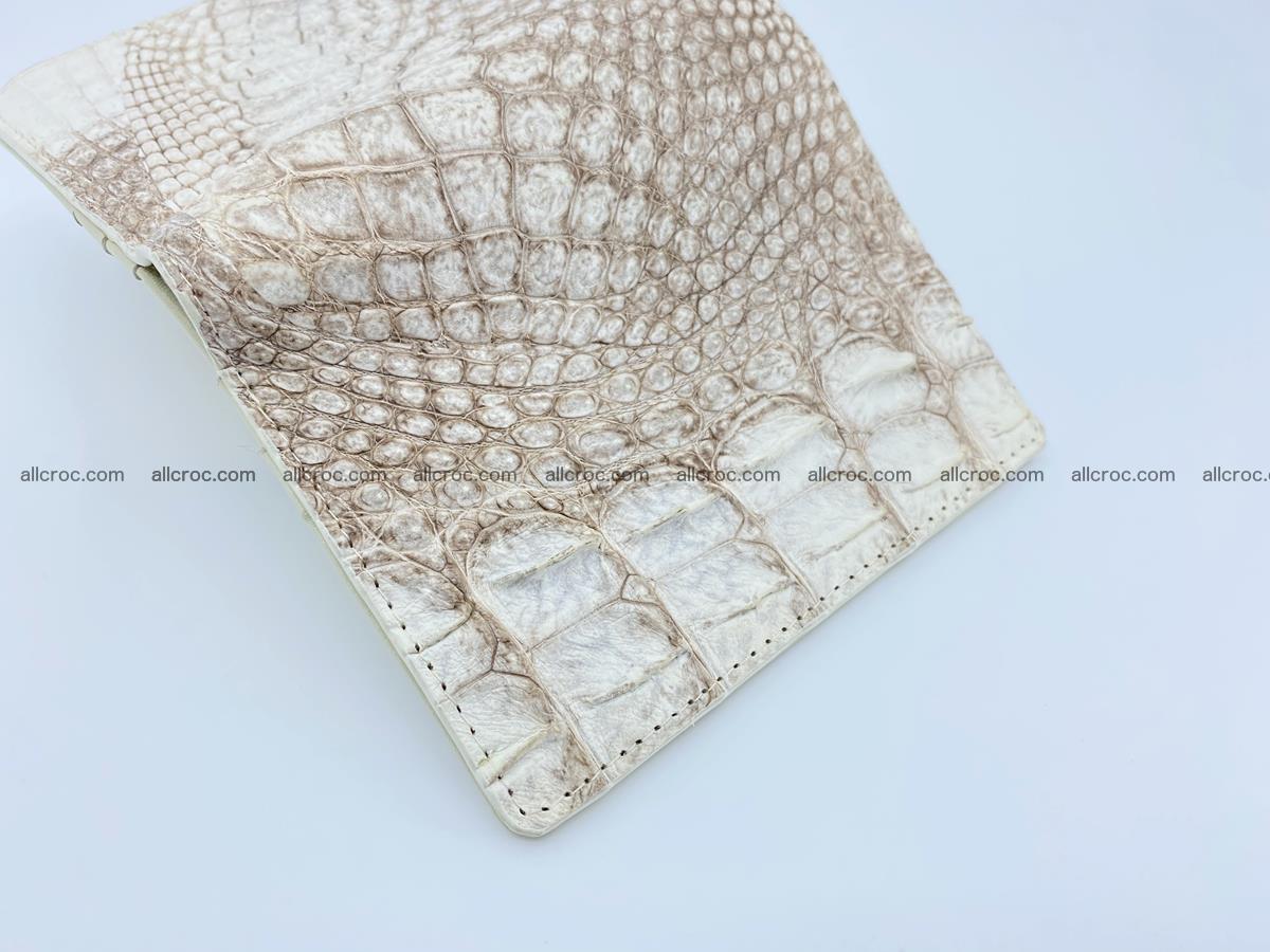 Crocodile leather vertical wallet HK 642 Foto 4