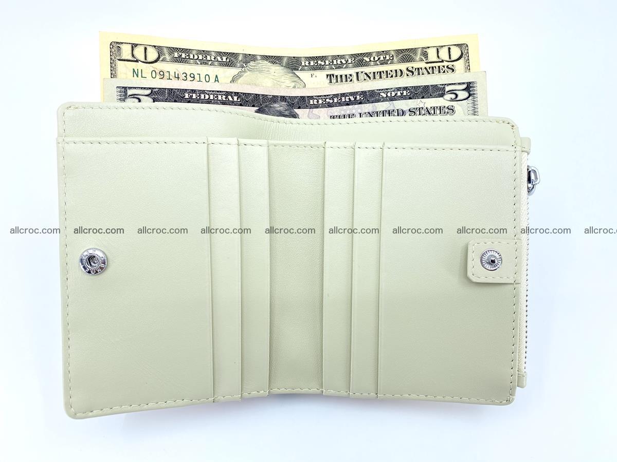 Crocodile leather vertical wallet HK 642 Foto 5