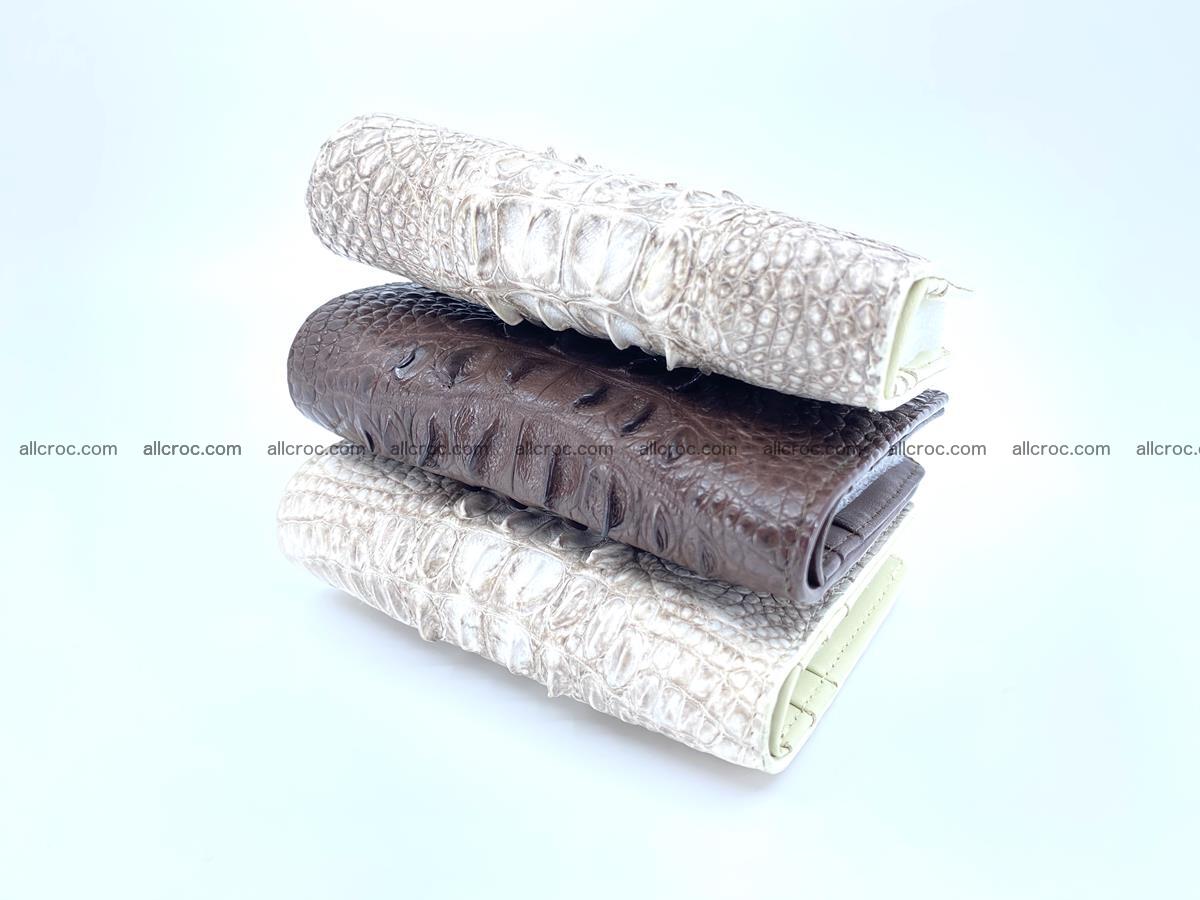 Crocodile leather vertical wallet HK 647 Foto 8